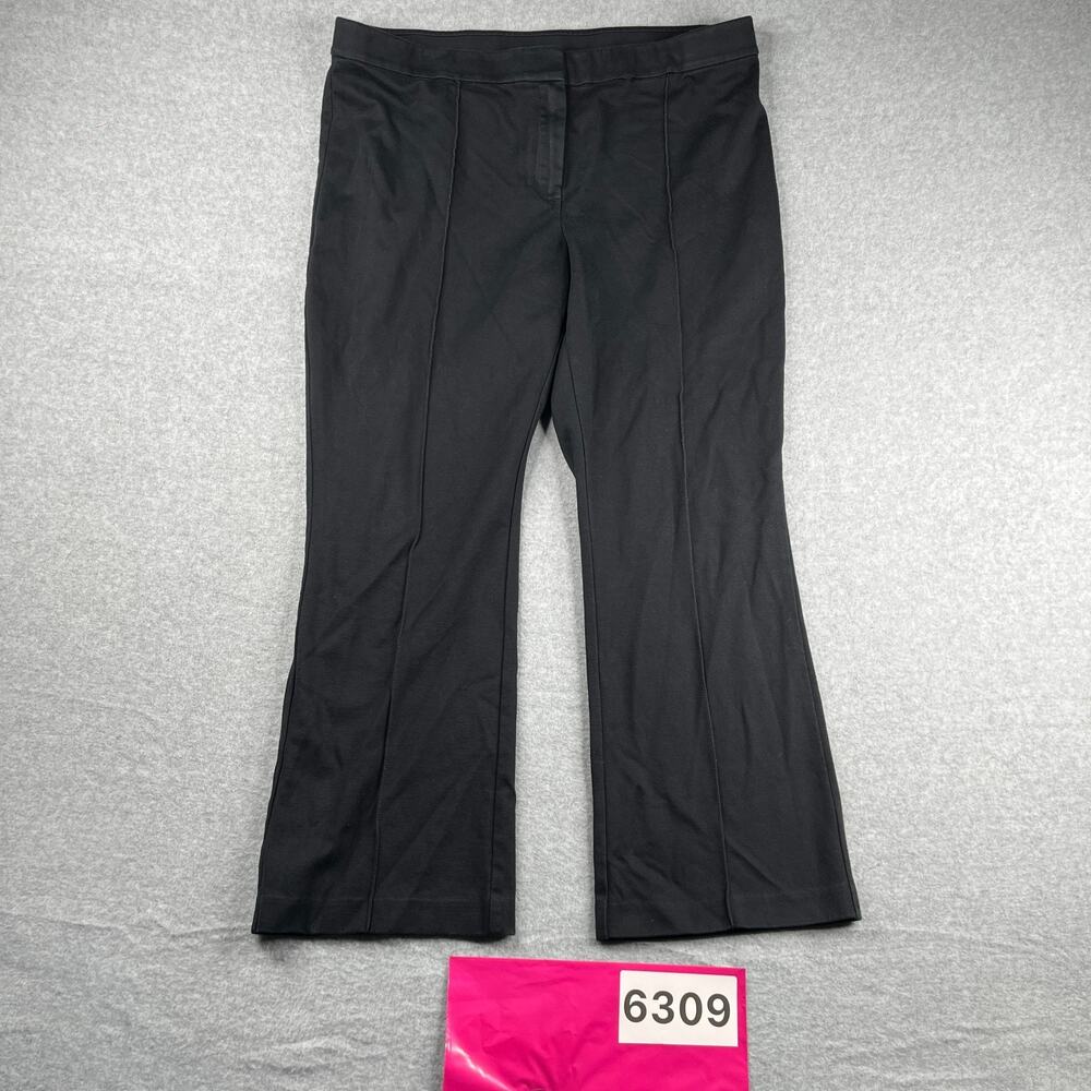 J Jill Cotton Ponte Pants Elastic Casual Classic Womens Large Stretch